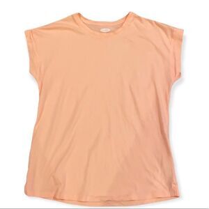 🔥🔥🔥5/33$🔥🔥🔥Old Navy Small  orange sherbert color small scoop neck tee